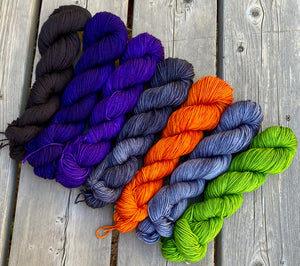 Laurel Nylon Fingering - All Hallows' Gradient Set of (7) 2 oz skeins