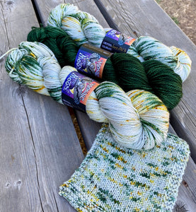 Willow Fingering- Dandelion Sprinkle Dye