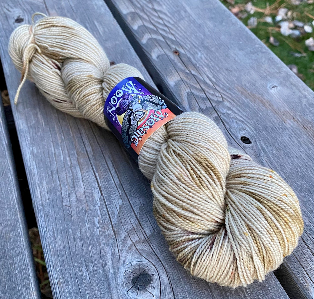 Solstice Sock — Egg Nog Sprinkle Dye