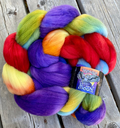 Juniper Roving - Rainbow Dash Colorway