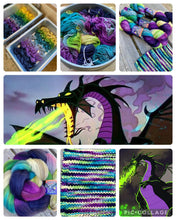 Mistletoe Silver Fingering - Maleficient’s Dragon Colorway