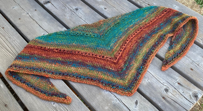 Sample Sale! — Celtic Cat Handspun Head Wrap / Shawlette. 50% OFF!