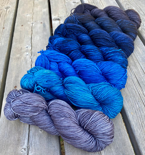 Hazel DK — Lycanthropy Gradient Set of (7) 4 oz skeins. 10% OFF!