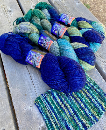 Alder Sport -- Minerva McGonagall Colorway (with Navy), Navy Blue Semisolid