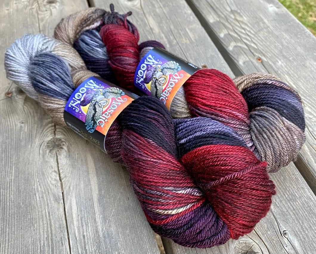 Elderberry Worsted - Moriarty Colorway