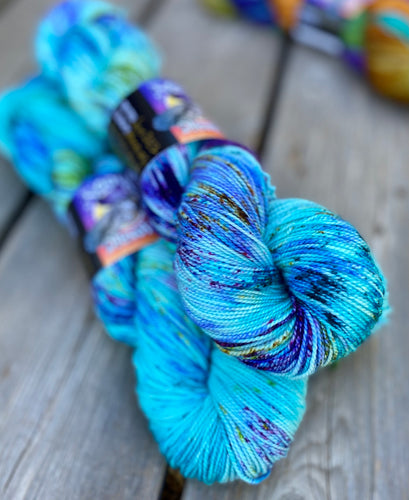 Merino Silk Fingering - Morning Dew Sprinkle Dye  *LIMITED EDITION*