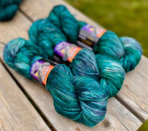 Dryad Organic Worsted - Outlander Blues Semisolid