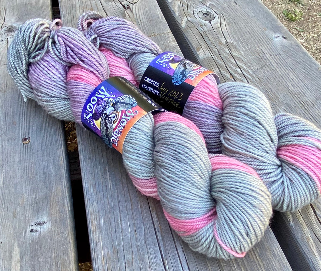 Willow DK - Vintage Silvers and Pinks Colorway