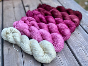 Laurel Sport- Be Mine Gradient Set of Six 4 oz skeins