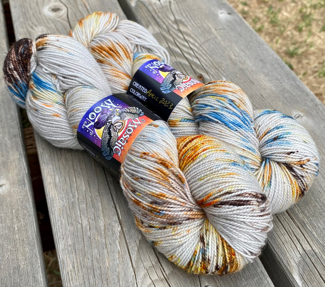 Solstice Sock — Birch Forest Sprinkle Dye