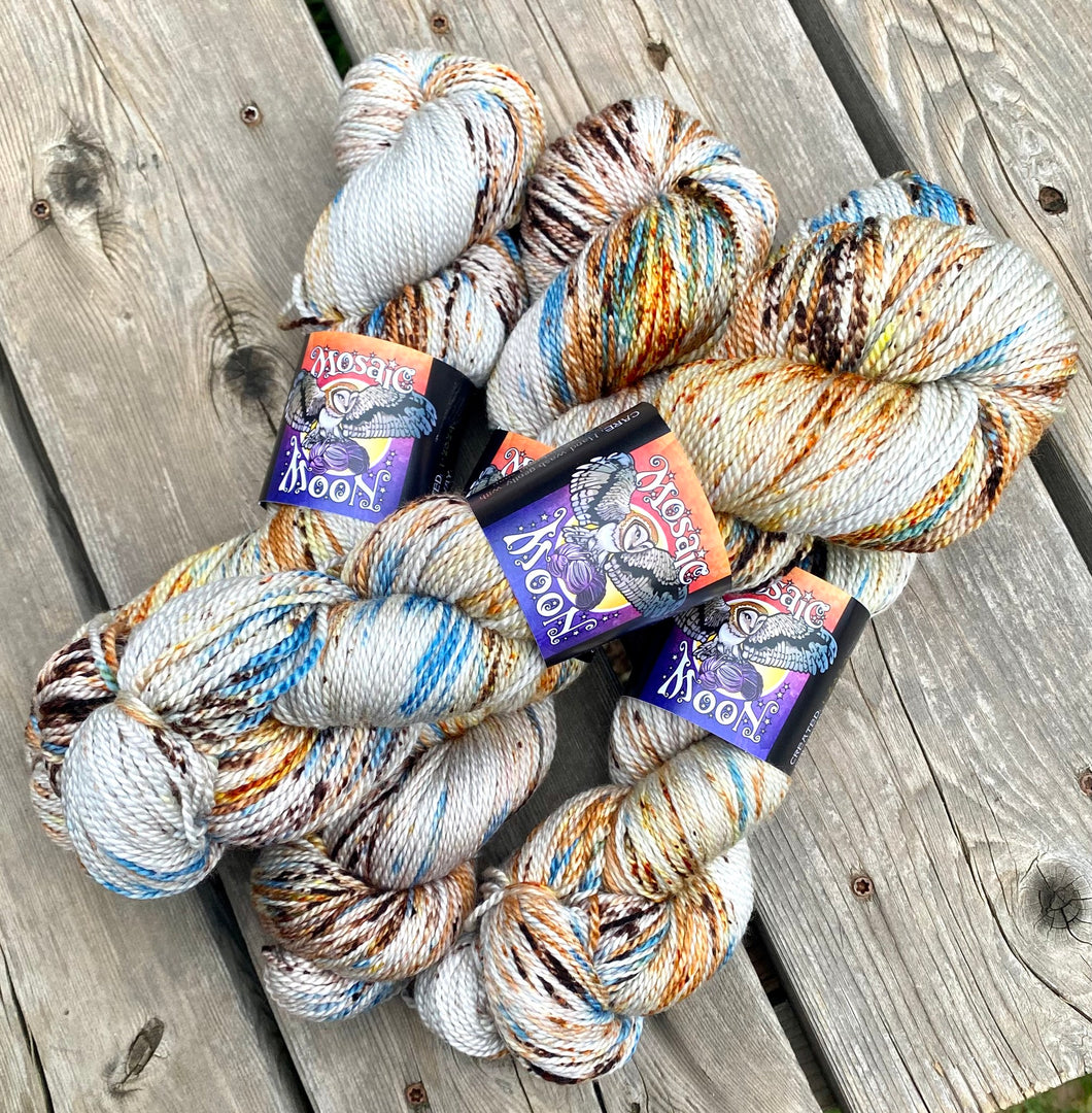 Willow Fingering- Birch Forest Sprinkle Dye