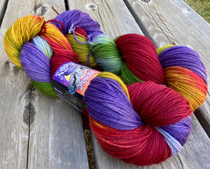 Birch Medium Twist Fingering- Chard Colorway