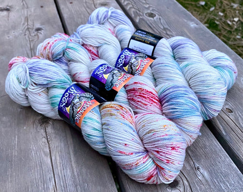 Birch Fingering- Conversation Hearts Dapple Dye