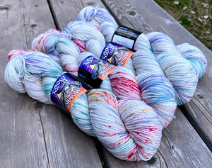 Birch Fingering- Conversation Hearts Dapple Dye