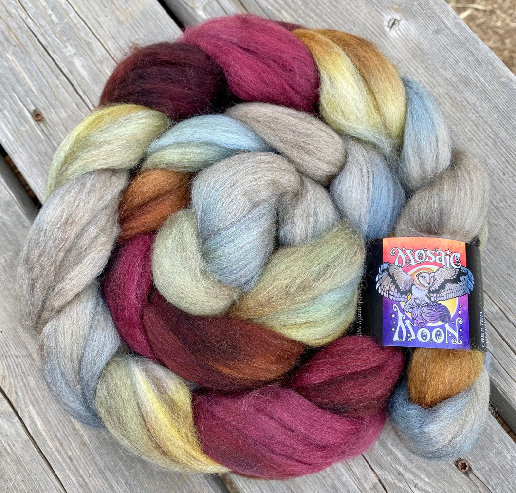 Madrone  Roving - Girl in the Fireplace Colorway