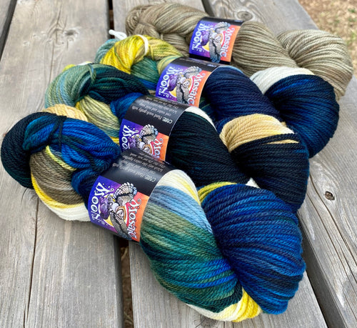 Juniper DK - Kirkyard Colorway and Coordinating Stone Semisolid