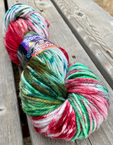 Juniper Aran - Peppermint Bark Sprinkle Dye