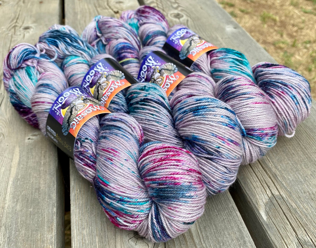 Mistletoe Silver Fingering - Power of the Doctor Sprinkle Dye