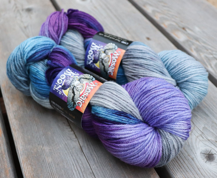 Dryad Organic Worsted - Midwinter's Frost Colorway