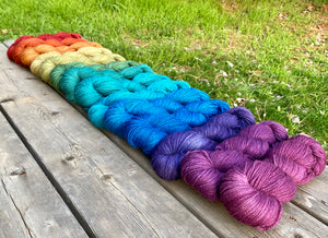 Madrone DK-- Gemstone Gradient set of Fourteen 4 oz skeins