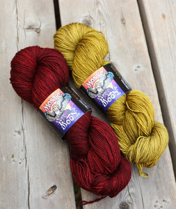 PRE-ORDER Wonder Woman Red, Gold, and/or Dark Blue on Fingering Weight Yarns