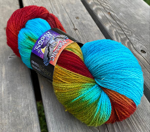 Meadowsweet Fingering - Coastal Sunset colorway