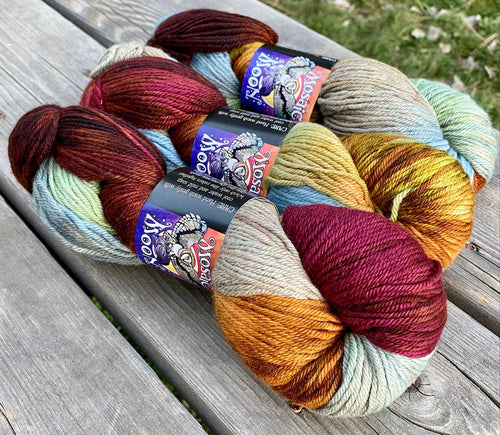 Dryad Organic Worsted - Girl in the Fireplace  Colorway