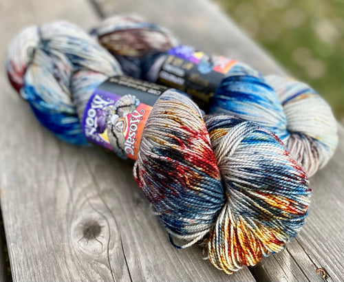 Solstice Sock — Wonder Woman  Sprinkle Dye